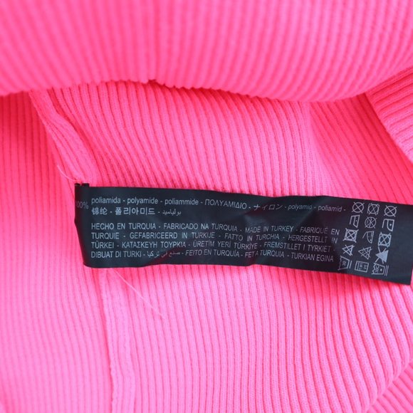 Zara Blogger Favorite Neon Pink Ribbed Turtleneck Top | L - Picture 6 of 8